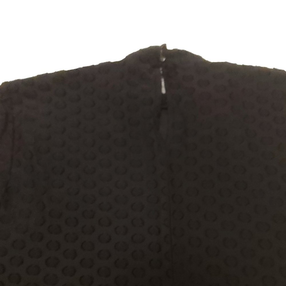 Lane Bryant Blouse Shirt Jaquard Spot Longsleeve Mock Turtleneck Black 14 16 NWT - Picture 8 of 13